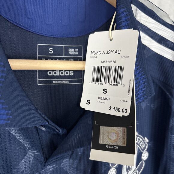 adidas Manchester Utd 24/25 Away Authentic Soccer Jersey Mens Small IU1391 NWT - Picture 5 of 7